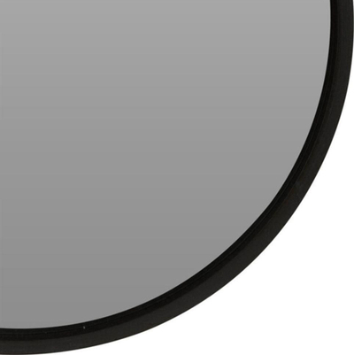 Pasqyrë dekorative rrethore Mirror Round Shape 40 cm, me kornizë të zezë
