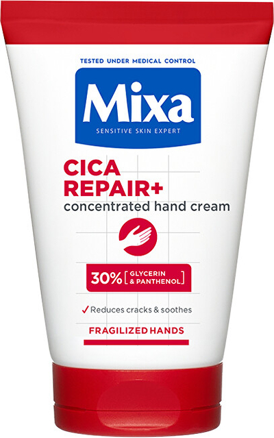 Krem për duar Mixa Cica Repair+ (Concentrated Hand Cream), 50 ml