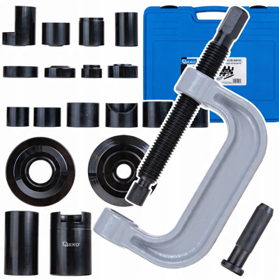 Set veglash GEKO G02598, 21 copë, për nyje sferike dhe kushineta, i zi