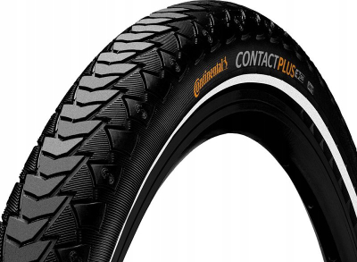 Gomë biçiklete Continental Contact Plus Reflex 700c, për e-bike, me brez reflektues, e zezë
