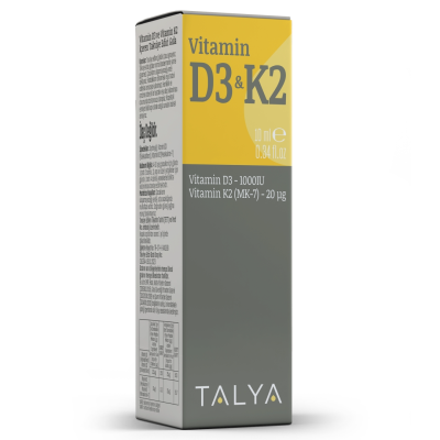 Suplemente TALYA Herbal Vitamin D3 K2 Liquid Drops, 10ml