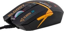 Гејминг глушец Bloody W63 Max Rene, 12000 CPI, RGB, црн