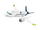 Set LEGO City Passenger Airplane 60367, aeroplan pasagjerësh, 9 minifigura, shumengjyrësh