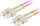 Kabllo fibër optike Lanberg Patchcord MM SC UPC SC UPC, OM4, 5m, vjollcë
