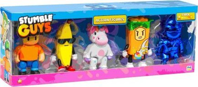 Set figurina Stumble Guys Action Figures, 5 copë, edicion Modern, shumngjyrëshe