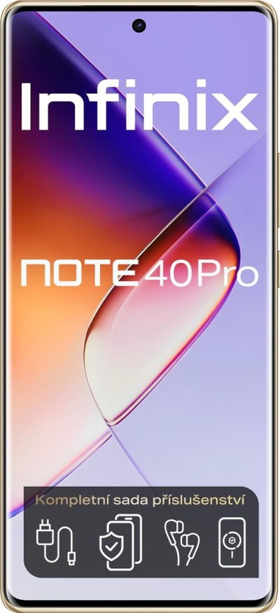 Telefoni Infinix Note 40 Pro, 12GB 256GB, AMOLED 120Hz, Titan Gold