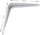 Mbajtëse rafte SHELF HOLDER SB-01, 125x150 mm, e bardhë