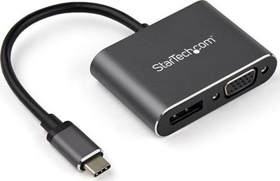 Adapter video StarTech.com USB C, DisplayPort 4K 60Hz, VGA 1080p, gri space