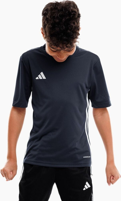 Bluzë sportive fëmijësh adidas Table 23 Jersey Jr H44537, poliester i ricikluar, Aeroready, blu navy