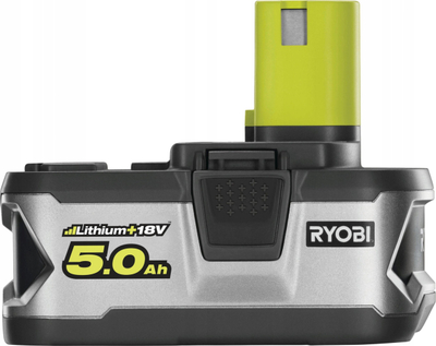 Bateri veglash Ryobi ONE+ Lithium+ 18V, 5.0Ah, gri me të zezë