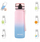 Shishe uji sportive Tritan, 800ml, sitë e integruar, rozë blu