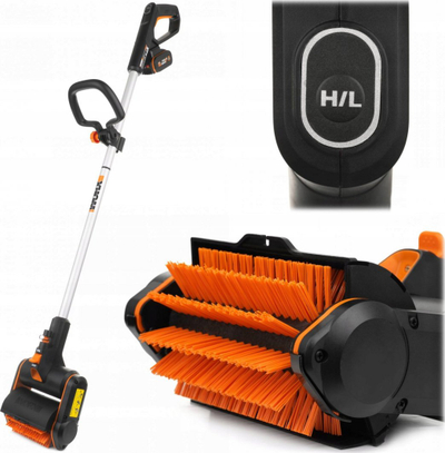 Furçë multifunksionale Worx Multibrush Power Share, pa kabllo 20V, 3 në 1, portokalli