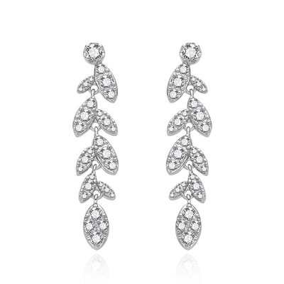 Vathë për femra Agato Sparkling Silver AGT-E159PW, të argjendtë