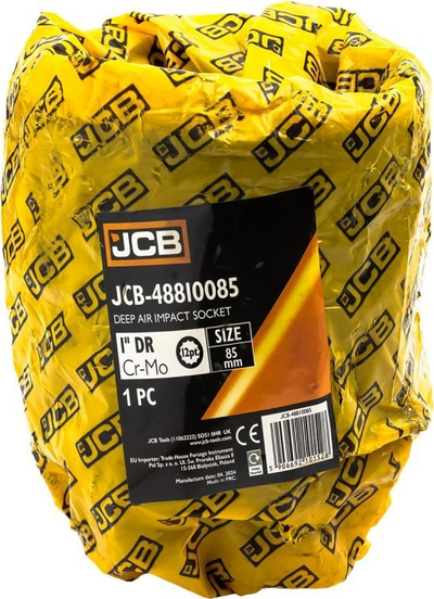 Çelës goditës JCB 1", 85mm, çelik krom molibden, i zi