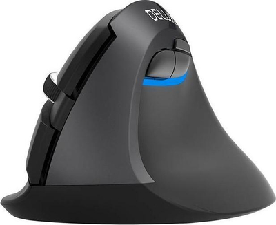 Mouse vertikal Delux M618Mini DB, pa kabllo, Bluetooth 2.4G, i zi