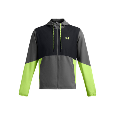 Jaka Under Armour Legacy Windbreaker, meshkuj, me kapuç, gri shumëngjyrëshe