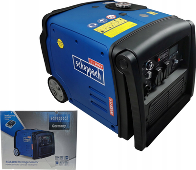 Gjenerator inverter Scheppach SG3400i, 3400W, benzinë, blu