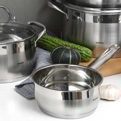Tигањ за сос Bergner Gourmet Induction BG-6372, 16 cm, нерѓосувачки челик, сребрена
