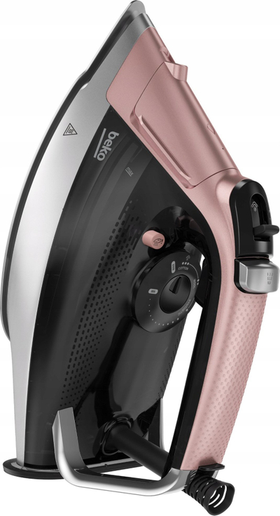 Hekur me avull Beko SIM8130P, 3000W, taban keramik SoftGlide, gri