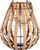 Fener solar PROGARDEN LED me qiri, 30 cm, dru natyral