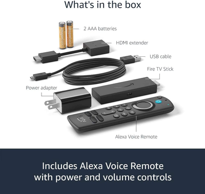 Multimedie streaming Amazon Fire TV Stick 2021, Full HD, me Alexa Voice Remote, e zezë