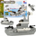 Set konstruktues Alleblox Military Bricks Boat, 64 copa, 3 në 1, shumëngjyrësh