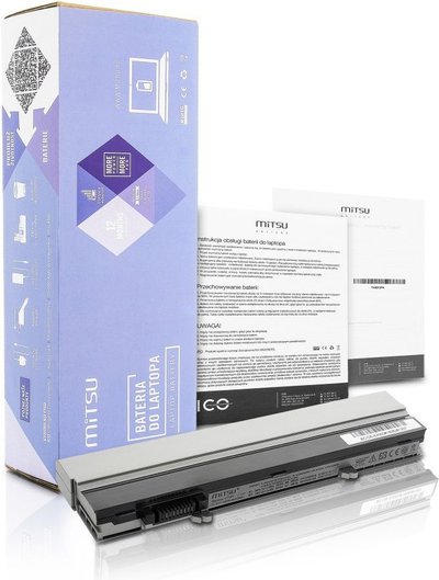 Батерија за лаптоп Митсу Дел Латитјуд Е4300, 4400 mAh 49 Wh, 10.8-11.1 V, сива