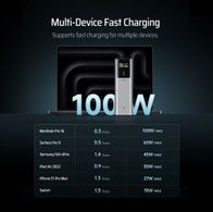 Powerbank Cuktech CKPB100PGLBK, 10000mAh, 150W QC PD, gri