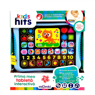 Tablete edukative për fëmijë My First Interactive Tablet, mësim interaktiv, tinguj dhe meloditë, shumëngjyrëshe