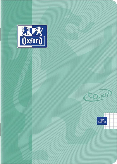 Fletore Oxford Notebook A5 Soft Touch, 96 fletë, me rrjetë, ngjyra pastel