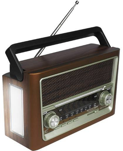 Radio portative LTC Elma Retro BT LXLTC118UBT, FM AM SW, Bluetooth, kafe