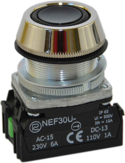 Buton kontrolli Promet W0-NEF30-UK XY S, 30mm, vetkëthyes, i zi
