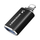 Adapter OTG Wozinsky WALA-01, Lightning në USB-A, për iPhone dhe iPad, i zi