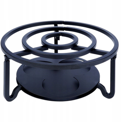 Ngrohës për qiri Heat Candle Heater, bazë metalike, për çajnikë dhe fondue, argjendtë