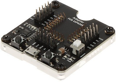 Programues USB për module ESP8266 ESP12, me butona programimi, i zi