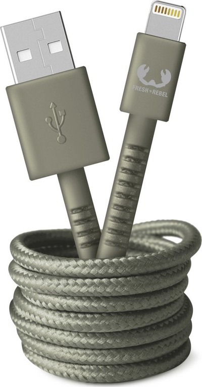 Kabllo USB në Lightning Fresh n Rebel, 2m, jeshile