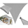 Tendë dielli Saska Garden, trekëndësh 3x3x4m, poliester, gri