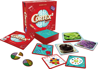 Lojë me letra Cortex 3 Rebel, 2‑6 lojtarë, 8+, e kuqe