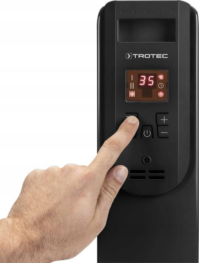 Radiator me vaj Trotec TRH 25 E, dixhital, 11 elementë, i zi