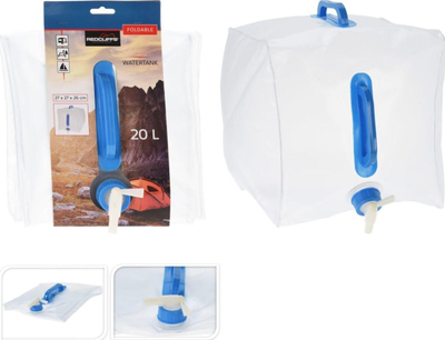 Enë palosëse për ujë 20L, plastike, transparente