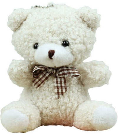 Varëse çelsash pellushi Lean Toys White Bear 22497, 8 cm, e bardhë