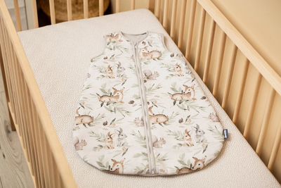 Qese gjumi për bebe Sensillo Fawns S, 45x70 cm, pambuk, gri