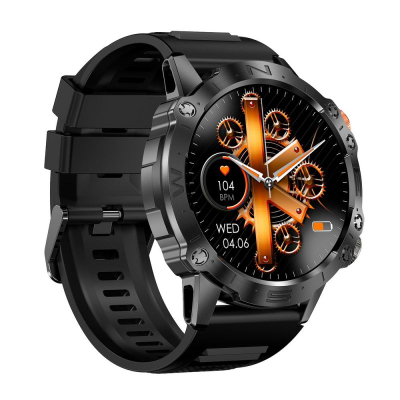 Паметен часовник Gravity GT20-7, Bluetooth, следење на срцев ритам, црн