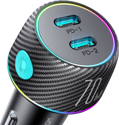 Karikues makine Joyroom JR-CCN02, 2x USB C, 70W, i zi