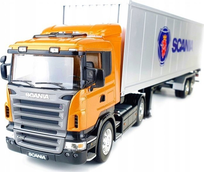 Kamion model Welly Scania R470 Trailer, 1:32, metal, shumëngjyrësh