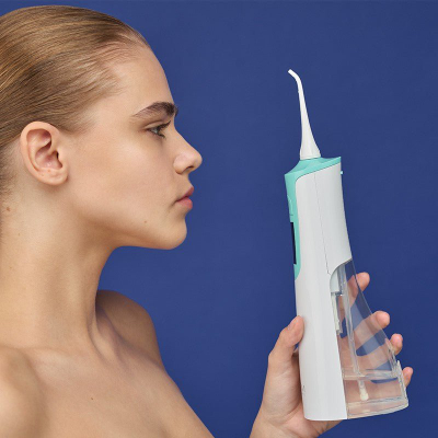 Irigator goje OSOM Oral Care Mint OSOMORALWF128MINT, IPX7, ekran LCD, jeshile mente
