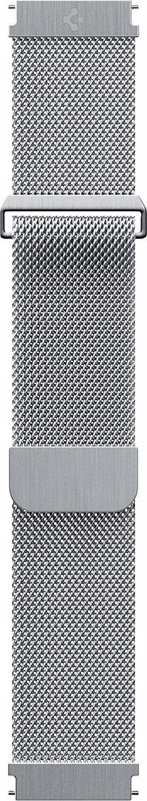 Këllëf me rrip Spigen Metal Fit Pro për Apple Watch 45mm 44mm, alumin edhe TPU, rrip çeliku magnetik, argjendtë