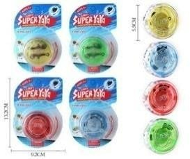 Lodër yoyo Madej Super Yoyo, me drita, 5.5cm, shumëngjyrëshe