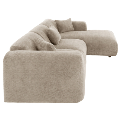 Divan këndor Bricken (i djathtë) 110–282×98–160×72 cm (HM3275.01R), bezhë