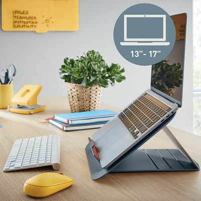 Mbajtëse laptopi Leitz Ergo Cosy, për 13\" e sipër, gri